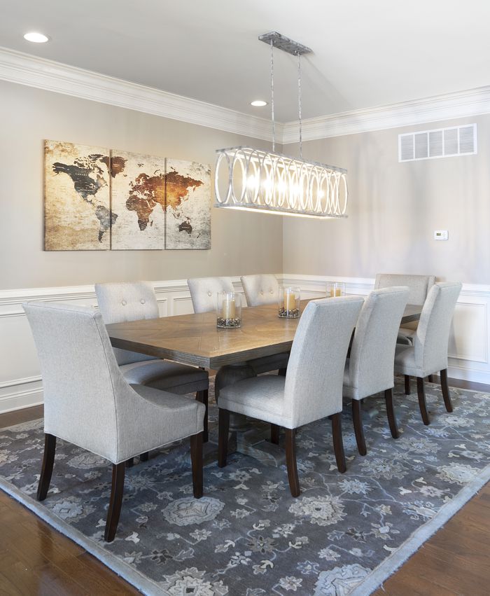 A transitional dining room. DKM Design offer interior design services in Northern New Jersey.