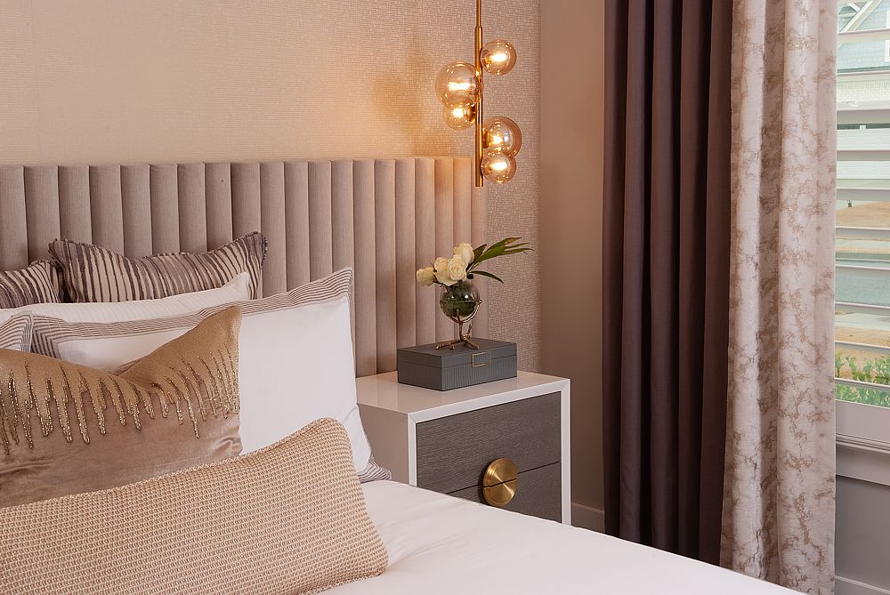 Texture gives a sophisticated finish to the room, bringing visual depth and tactile richness.