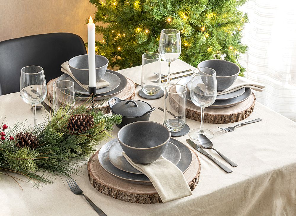 Christmas tablescapes can be transformed but retain the glitz of the season as we go into New Year.